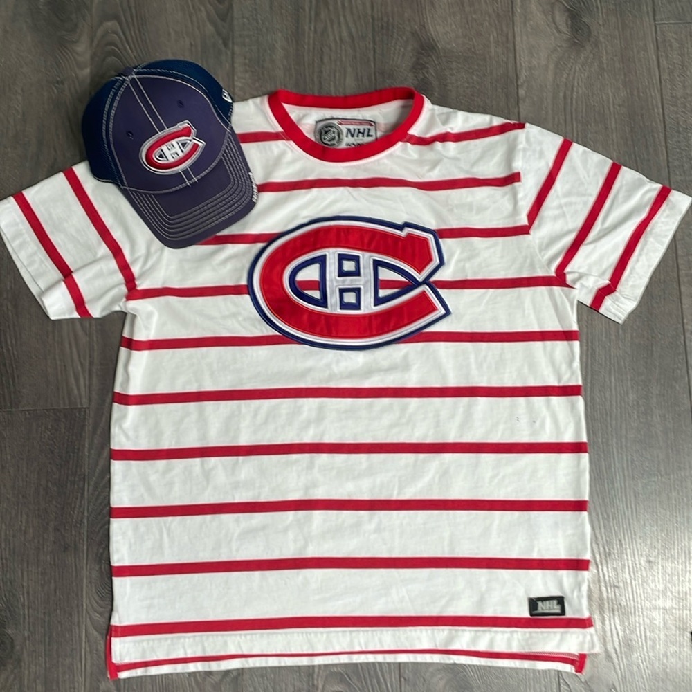 MONTREAL CANADIENS T-SHIRT & hat bundle
